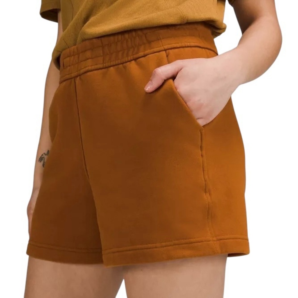 Lululemon Loungeful High-Rise Short 4" In Roasted Brown View 2